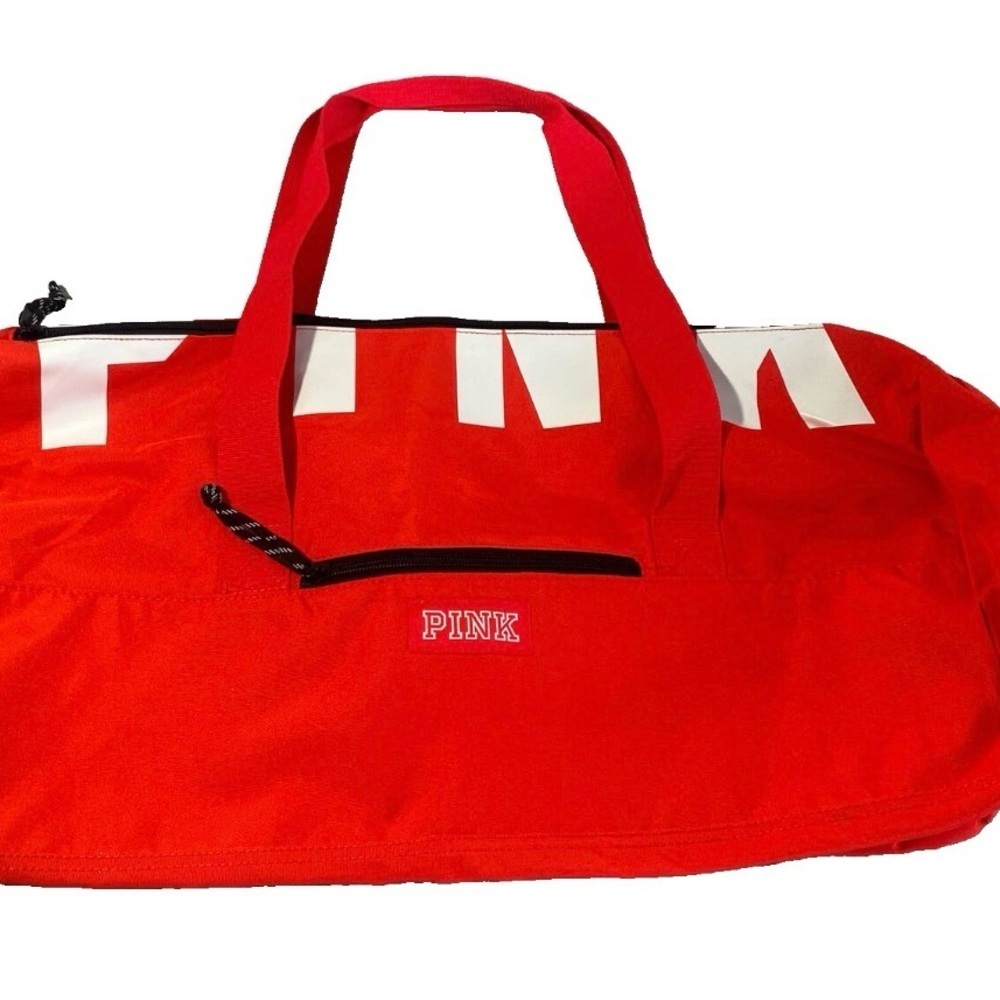 PINK Victoria's Secret Vibrant Orange Duffel Bag